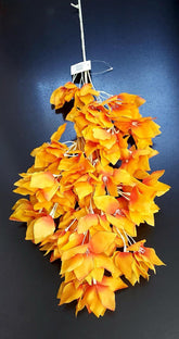 Fir glicină artificială portocaliu intens 100 cm – flori decorative curgătoare din material textil